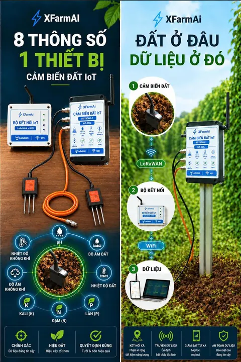 Tài liệu mô tả tám chỉ số và luồng dữ liệu XFarmAI